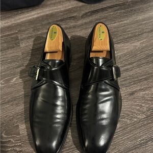 Salvatore Ferragamo Black Leather Oxfords